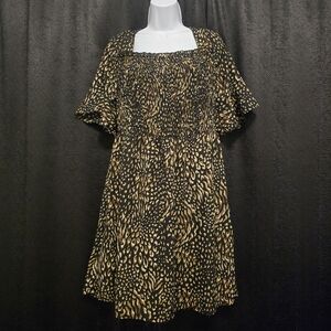 Elegant Black and Gold Women's Dress